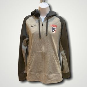 Nike USA Lacrosse Full Zip Hooded Jacket